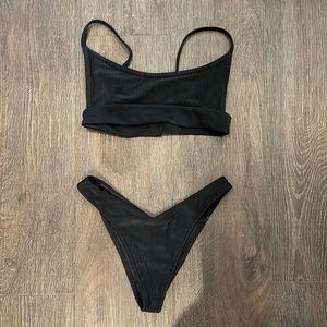 Frankie’s Bikini’s black bikini set